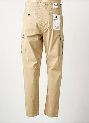Pantalon chino stretch taille normale beige SELECTED homme