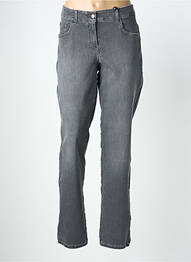 Jeans coupe droite stretch taille normale gris GERRY WEBER femme