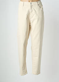 Jeans coupe droite stretch taille normale beige CALVIN KLEIN femme