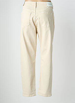 Jeans coupe droite stretch taille normale beige CALVIN KLEIN femme