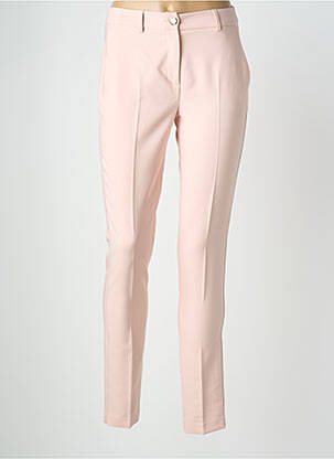 Pantalon slim tissage popeline taille normale rose KOCCA femme