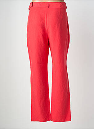 Pantalon droit tissage popeline taille normale rouge LIU JO femme