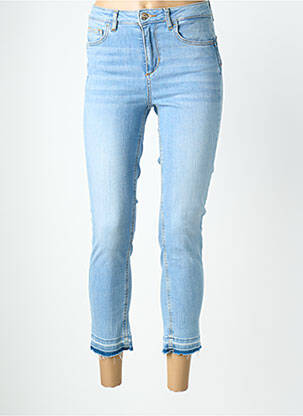 Pantacourt stretch taille normale bleu LIU JO femme