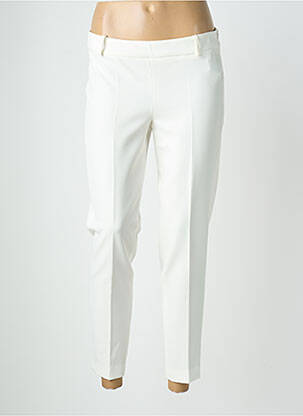 Pantalon 7/8 stretch taille normale blanc KOCCA femme