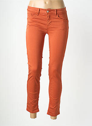 Pantalon 7/8 stretch taille normale orange LIU JO femme