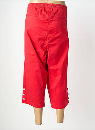 Pantacourt coupe droite taille normale rouge BRANDTEX femme