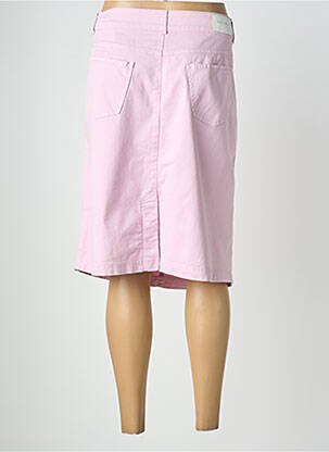 Jupe mi-longue coupe droite rose GERRY WEBER femme