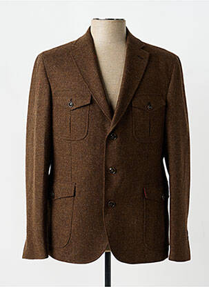 Blazer tissage chiné marron JUMFIL homme