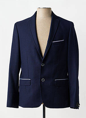 Blazer coupe cintrée bleu MARZOTTO homme