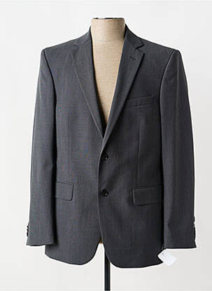 Blazer tissage chiné gris BRUNO SAINT HILAIRE homme