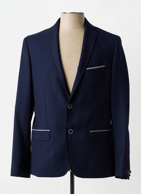 Blazer finition intérieure doublure imprimée bleu MARZOTTO homme