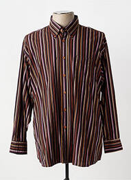 Chemise manches longues imprimé rayures marron JUMFIL homme