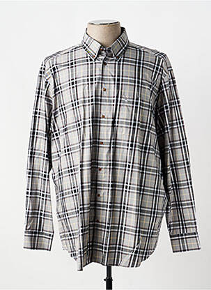 Chemise manches longues poches gris BANDE ORIGINALE homme