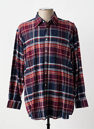 Chemise manches longues imprimé écossais bleu BEN GREEN homme