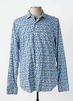 Chemise manches longues coupe cintrée bleu CH. K. WILLIAMS homme