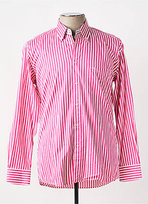 Chemise manches longues poches rose JUMFIL homme