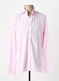 Chemise manches longues coupe cintrée rose ETERNA homme