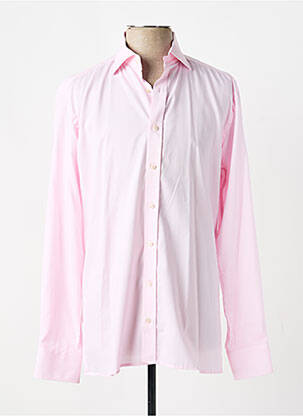 Chemise manches longues coupe cintrée rose ETERNA homme