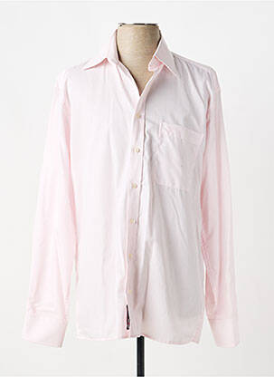 Chemise manches longues coupe cintrée rose ETERNA homme