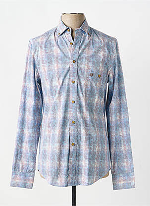 Chemise manches longues imprimé fantaisie bleu FELLOWS UNITED homme