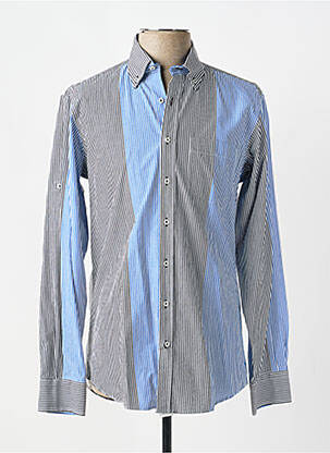Chemise manches longues coupe cintrée bleu JUMFIL homme