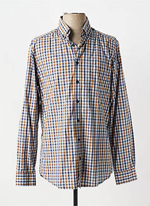 Chemise manches longues coupe cintrée gris J.T ASCOTT homme