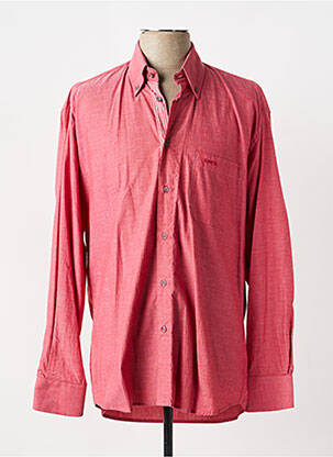 Chemise manches longues coupe cintrée rouge JUMFIL homme
