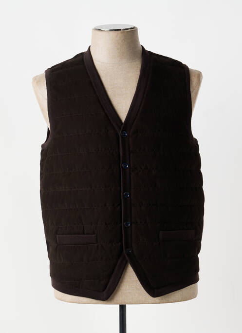Gilet sans manche poches marron JUMFIL homme