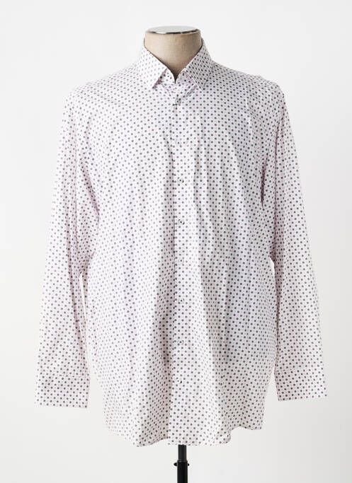 Chemise manches longues coupe cintrée rose VENTI homme