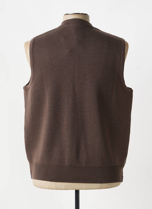 Gilet sans manche poches marron clair JUMFIL homme
