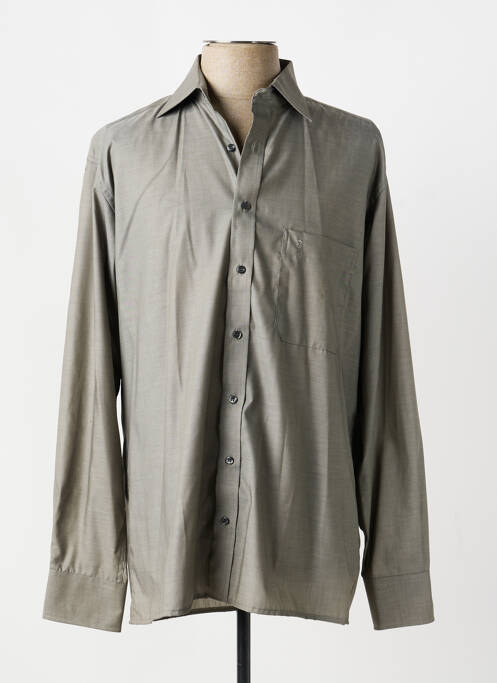 Chemise manches longues poches vert ETERNA homme