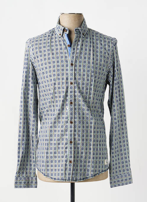 Chemise manches longues imprimé carreaux vert VENTI homme