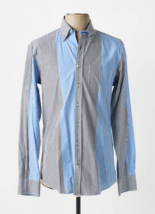 Chemise manches longues coupe cintrée bleu JUMFIL homme