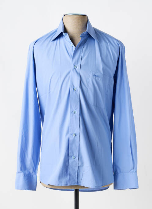 Chemise manches longues poches bleu JUMFIL homme