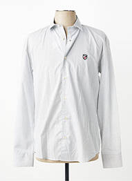Chemise manches longues coupe cintrée gris JEZEQUEL homme