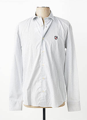 Chemise manches longues coupe cintrée gris JEZEQUEL homme
