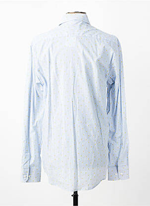 Chemise manches longues coupe cintrée bleu ETERNA homme