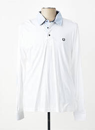 Polo manches longues manches longues blanc JUMFIL homme