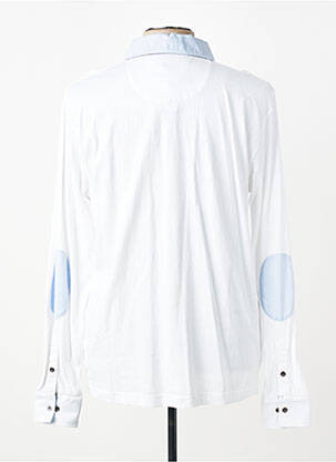 Polo manches longues manches longues blanc JUMFIL homme