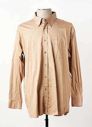 Chemise manches longues coupe cintrée marron JUMFIL homme
