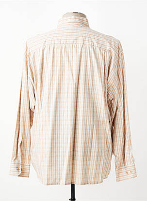 Chemise manches longues imprimé carreaux marron JUMFIL homme