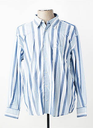 Chemise manches longues coupe cintrée bleu JUMFIL homme