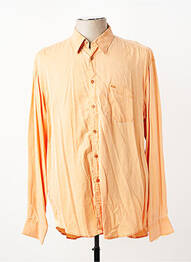Chemise manches longues coupe droite orange BRUNO SAINT HILAIRE homme