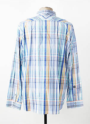 Chemise manches longues poches bleu FELLOWS UNITED homme