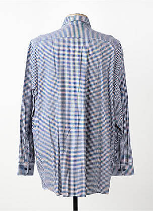 Chemise manches longues coupe droite bleu CASAMODA homme