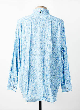 Chemise manches longues coupe droite bleu CASAMODA homme
