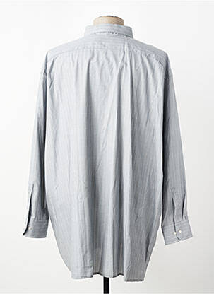 Chemise manches longues imprimé rayures gris ETERNA homme