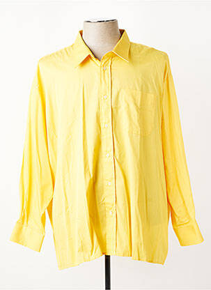 Chemise manches longues poches jaune PETER ANDREW homme