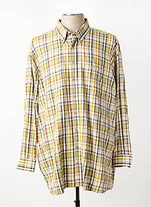 Chemise manches longues imprimé écossais vert JUMFIL homme
