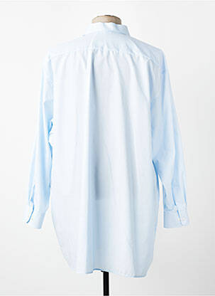 Chemise manches longues coupe droite bleu ETERNA homme